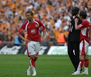 Play Off Final Prints: Bristol City's Unstoppable Duo: Lee Trundle and Jamie McAllister Celebrate Play Off Final Victory