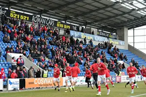 Colchester United V Bristol City Prints: Bristol City's Unstoppable Force: The Battle in Sky Bet League One (February 2015) - Colchester United vs