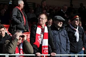 Images Dated 7th March 2015: Bristol City's Unwavering Passion: Sky Bet League One Battle at Crawley Town (March 7, 2015)