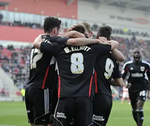 Rotherham United V Bristol City Prints: Bristol City's Wade Elliott Celebrates Goal Against Rotherham United