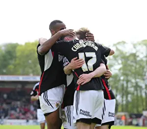Stevenage V Bristol City Prints: Bristol City's Wade Elliott Celebrates Goal Against Stevenage, 2014