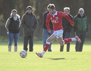 Images Dated 3rd November 2014: Bristol City's Wes Burns in Action against Colchester in Youth Development League