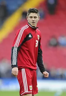 Images Dated 5th January 2013: Bristol City's Wes Burns on the Bench: FA Cup Match vs Blackburn Rovers (05/01/2013)