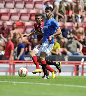 Bristol City V Glasgow Rangers Prints: Bristol City's Wes Burns Misses Wide Against Glasgow Rangers