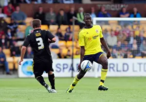 Torquay V Bristol City Prints: Bristol City's Yannick Bolasie in Action on the Football Field