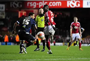 Bristol City V Millwall Prints: Bristol City's Yannick Bolasie Flicks the Ball at Ashton Gate Stadium during Bristol City vs Millwall Championship