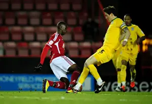 Bristol City's Yannick Bolasie Fouled by Patrick McCarthy in Championship Match vs Crystal Palace - 14/02/2012
