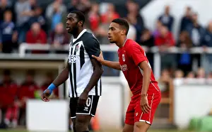 Friendly Prints: Bristol City's Zak Vyner Marks Bath City's Nick McCootie during Pre-season Friendly at Twerton Park