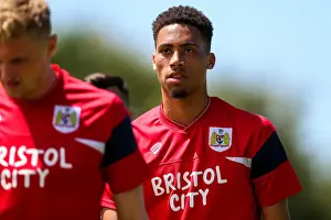 Guernsey V Bristol City Prints: Bristol City's Zak Vyner Watches Pre-Season Action Against Guernsey FC