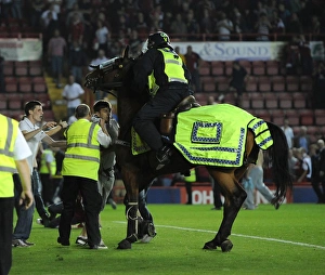Bristol Derby Chaos: Fan Attacks Police Horse at Ashton Gate