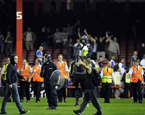 Bristol City V Bristol Rovers (Johnstone Paint Trophy 1ST Round) Prints: Bristol Derby: Fans Euphoria Halted by Police Horses at Ashton Gate