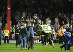 Bristol City V Bristol Rovers (Johnstone Paint Trophy 1ST Round) Prints: Bristol Derby: Fans Euphoria Halted by Police as They Rush the Pitch