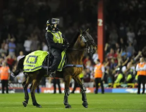 Bristol City V Bristol Rovers (Johnstone Paint Trophy 1ST Round) Prints: Bristol Derby: Fans Invasion at Ashton Gate Halts by Police Horses - September 4, 2013