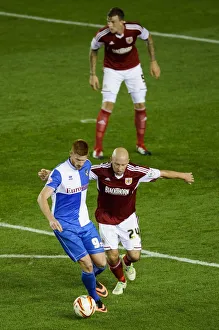 Bristol Derby: Intense Battle for the Ball - Harrold vs. O'Connor