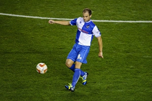 Bristol Derby: Intense First Half Action between Bristol City and Bristol Rovers, Johnstones Paint Trophy 2013