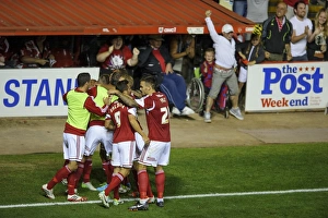 Bristol Derby: Joe Bryan Scores the Goal that Gave Bristol City a 2-1 Lead over Bristol Rovers in the Johnstones Paint Trophy First Round