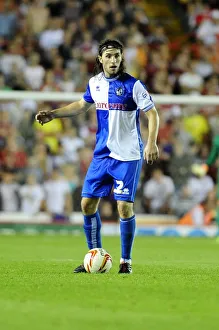 Bristol Derby: John-Joe OToole of Bristol Rovers Faces Off Against Bristol City at Ashton Gate (Johnstone Paint Trophy 1st Round)