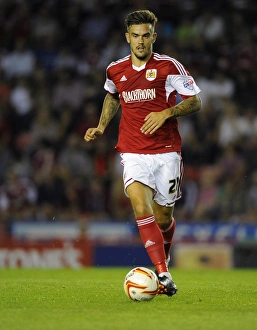 Bristol City V Bristol Rovers (Johnstone Paint Trophy 1ST Round) Prints: Bristol Derby: Marlon Pack of Bristol City Faces Off Against Bristol Rovers in Johnstone's Paint Trophy First Round