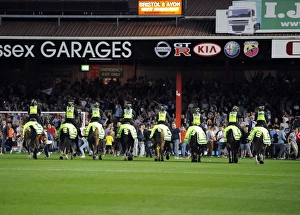 Bristol Derby: Police Intervene with Horses on Pitch to Prevent Fan Clashes (2013)