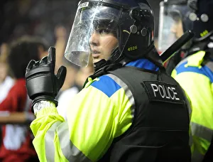 Bristol Derby: Police Keeping Fans Apart During Johnstone Paint Trophy Match