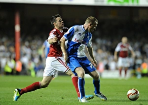 Bristol Derby: Sam Baldock Tackles David Clarkson - Bristol City vs