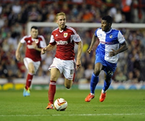 Bristol City V Bristol Rovers (Johnstone Paint Trophy 1ST Round) Prints: Bristol Derby: Scott Wagstaff Faces Off Against Rivals in Johnstone's Paint Trophy
