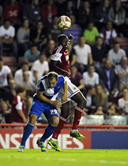 Bristol City V Bristol Rovers (Johnstone Paint Trophy 1ST Round) Prints: Bristol Derby Showdown: Jay Emmanuel-Thomas vs Mark McChrystal Clash at Ashton Gate (September 4)