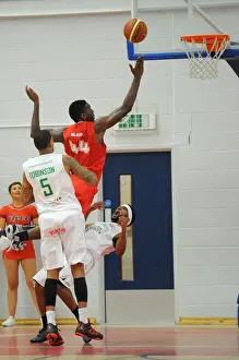 Bristol Flyers V Plymouth Raiders BBL Cup Prints: Bristol Flyers Alif Bland Scores Dramatic Basket in British Basketball Cup Match Against Plymouth Raiders