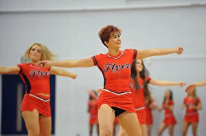 Images Dated 18th October 2014: Bristol Flyers Basketball: Cheerleaders in Action