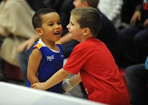 Fans Collection: Bristol Flyers Celebrate Win Against Plymouth Raiders in British Basketball Cup