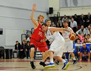 Bristol Flyers Defender Mathias Seilund in Action against Cheshire Phoenix