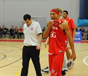 Images Dated 15th November 2014: Bristol Flyers Greg Streete: Disappointment After Loss to Cheshire Phoenix