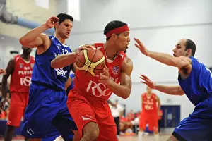 Bristol Flyers V Durham Wildcats Prints: Bristol Flyers Greg Streete in Intense Basketball Action