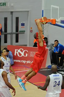 Bristol Flyers Greg Streete Scores Basketball Goal Against Cheshire Phoenix