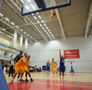 Bristol Flyers V Sheffield Sharks Prints: Bristol Flyers Greg Streete Scores Free Throw Against Sheffield Sharks
