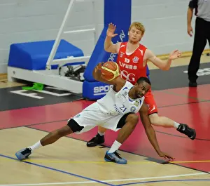 Bristol Flyers Mathias Seilund in Defensive Mode Against Cheshire Phoenix