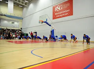 Bristol Flyers V Sheffield Sharks Prints: Bristol Flyers: Pre-Game Warm-Up at SGS Wise Campus Ahead of Showdown with Sheffield Sharks