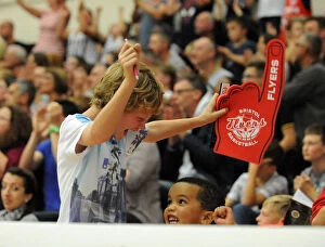 Images Dated 11th October 2014: Bristol Flyers Triumph in British Basketball Cup: A Night of Euphoria for Fans - Bristol Flyers