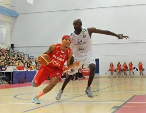 Bristol Flyers v Cheshire Phoenix Collection: Bristol Flyers vs Cheshire Phoenix: Action-Packed Basketball Showdown at SGS Wise Campus