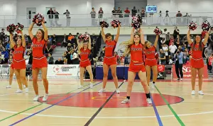 Bristol Flyers vs Cheshire Phoenix Basketball Game - Cheerleaders in Action