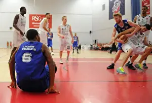 Bristol Flyers V Plymouth Raiders Prints: Bristol Flyers vs. Plymouth Raiders Basketball Clash at SGS Wise Campus - 27/09/2014