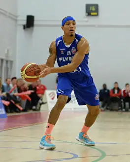 Bristol Flyers V Sheffield Sharks Prints: Bristol Flyers vs. Sheffield Sharks: Clash on the Court (08-11-14)