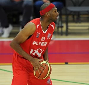 Images Dated 11th October 2014: British Basketball Cup: Clash between Bristol Flyers and Plymouth Raiders