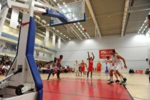 Bristol Flyers v Plymouth Raiders BBL Cup Collection: British Basketball Cup: A Showdown Between Flyers and Raiders at Wise Campus
