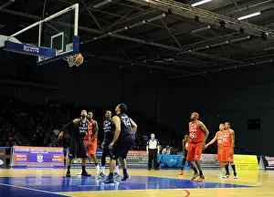 British Basketball League Cup: Flyers Stewart in Action against Worcester Wolves (31/10/2014)