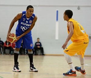 Images Dated 8th November 2014: British Basketball League: Intense Clash between Bristol Flyers