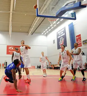 Bristol Flyers V Plymouth Raiders Prints: British Basketball League: Intense Showdown between Bristol Flyers and Plymouth Raiders at SGS Wise Campus