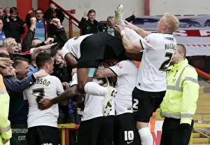 Britt Assombalonga's Goal Celebration: Bristol City vs. Peterborough United, September 14, 2013