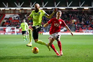 Bristol City V Brighton Prints: Bruno Saltor vs Joe Bryan Clash: Bristol City vs Brighton & Hove Albion