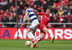 Bristol City V Queens Park Rangers Prints: Bryan vs. Wszolek: A Football Rivalry Unfolds - Bristol City vs. Queens Park Rangers